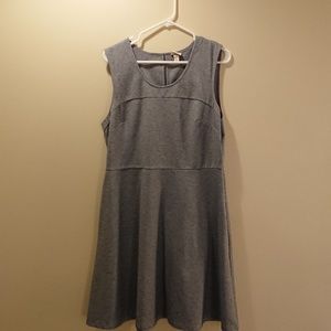 Mossimo Grey fitted swing dress